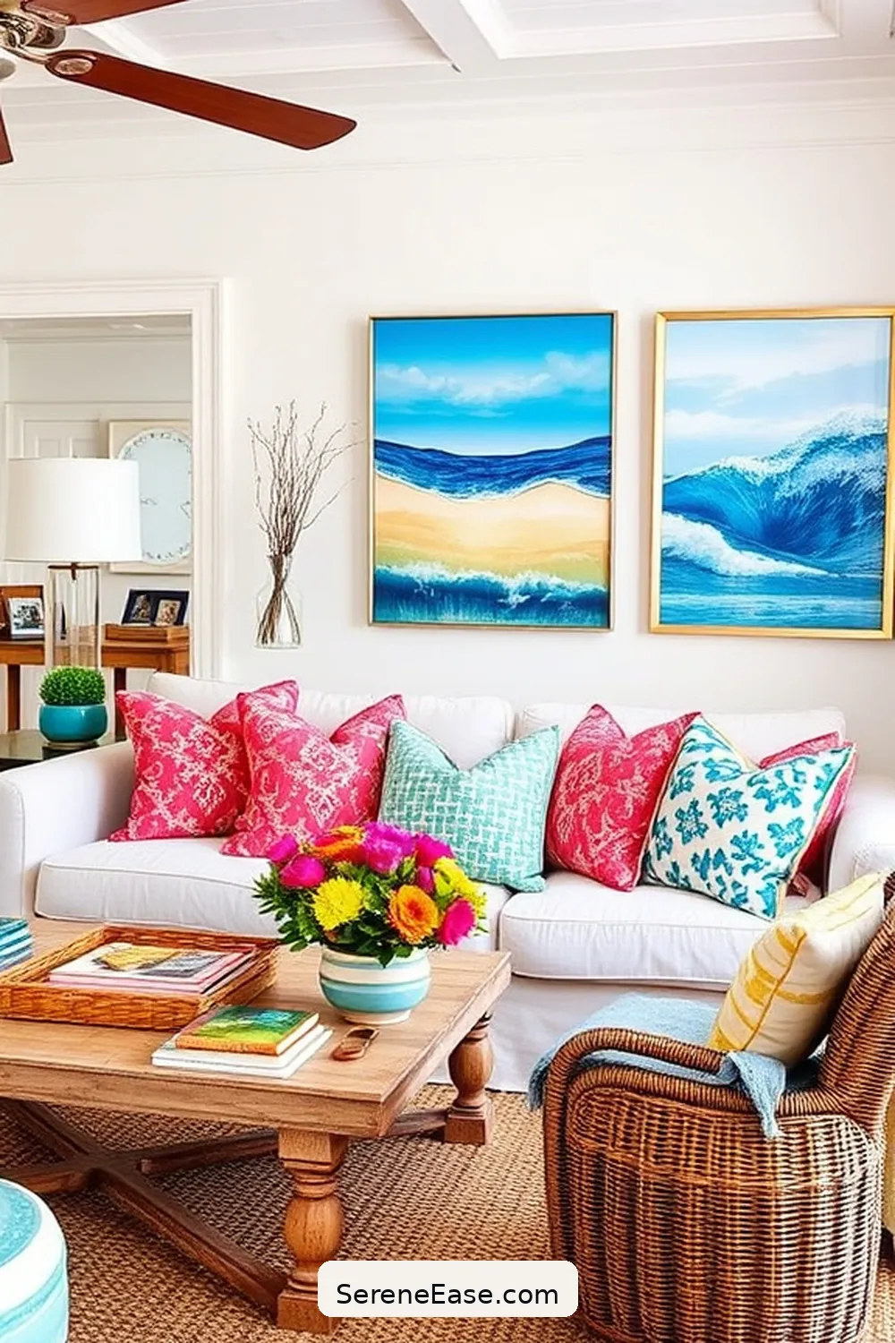 Infusing Bold and Bright Colors in Your Coastal Living Room Style 10 Seasonal Decor Swaps for Vibrancy for Infusing Bold and Bright Colors in Your Coastal Living Room Style