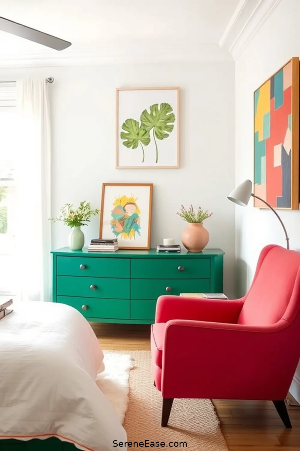 Infusing Bold and Bright Colors in Your Scandinavian Style Bedroom 8 Statement Furniture: Making a Splash for Infusing Bold and Bright Colors in Your Scandinavian Style Bedroom