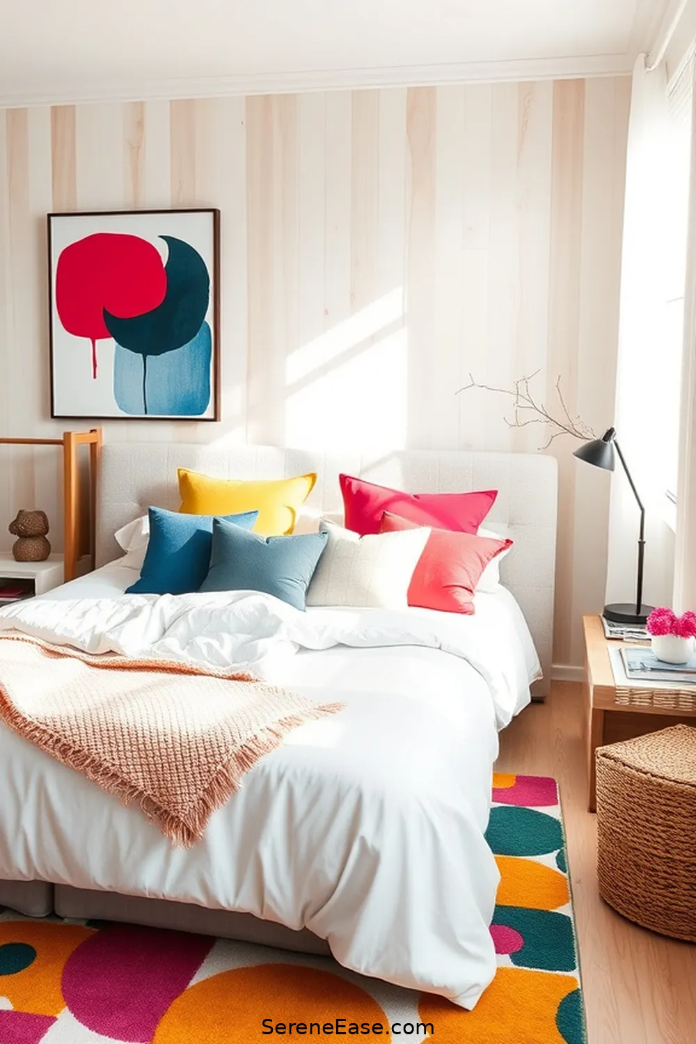 Infusing Bold and Bright Colors in Your Scandinavian Style Bedroom 16 Tips for Maintaining a Cohesive Look for Infusing Bold and Bright Colors in Your Scandinavian Style Bedroom