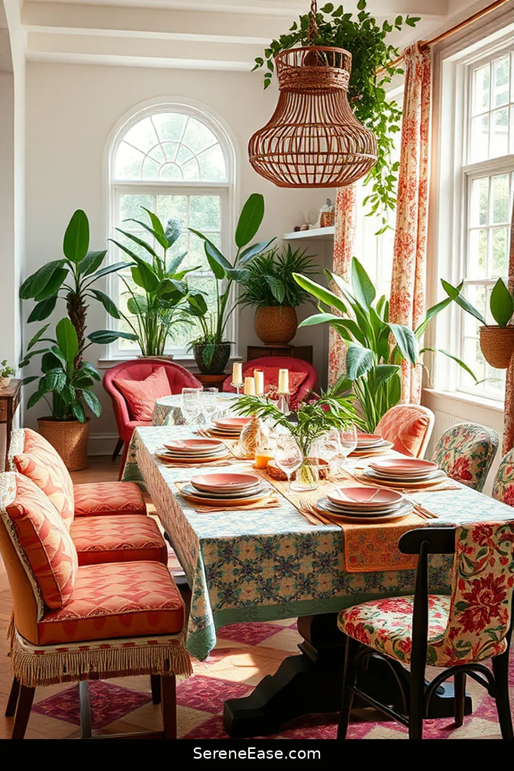Infusing Pastels Into Your Bohemian Dining Room Style 6 Mixing Pastels With Bold Patterns for Infusing Pastels Into Your Bohemian Dining Room Style