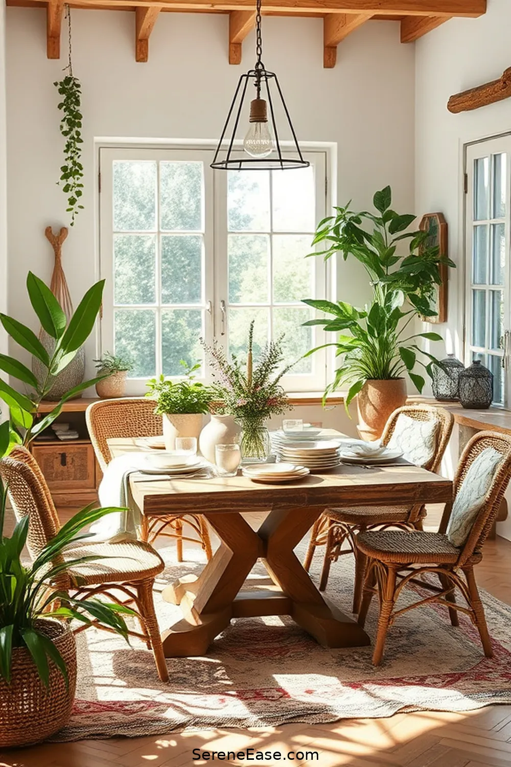 Infusing Pastels Into Your Bohemian Dining Room Style 7 Utilizing Natural Elements in Pastel Hues for Infusing Pastels Into Your Bohemian Dining Room Style