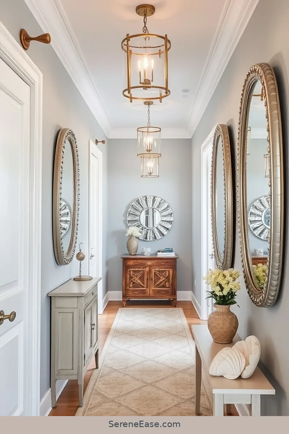 Integrate Metallic Accents in Your Coastal Hallway Style 10 Balancing Metallics: Achieving the Perfect Harmony for Integrate Metallic Accents in Your Coastal Hallway Style