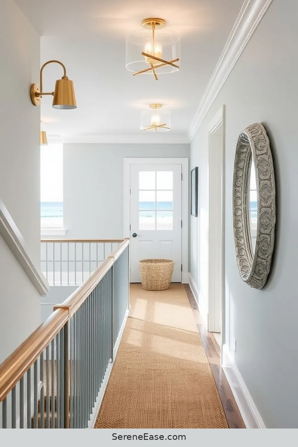 Integrate Metallic Accents in Your Coastal Hallway Style 2 Choosing the Right Metallic Finish for Your Coastal Theme for Integrate Metallic Accents in Your Coastal Hallway Style