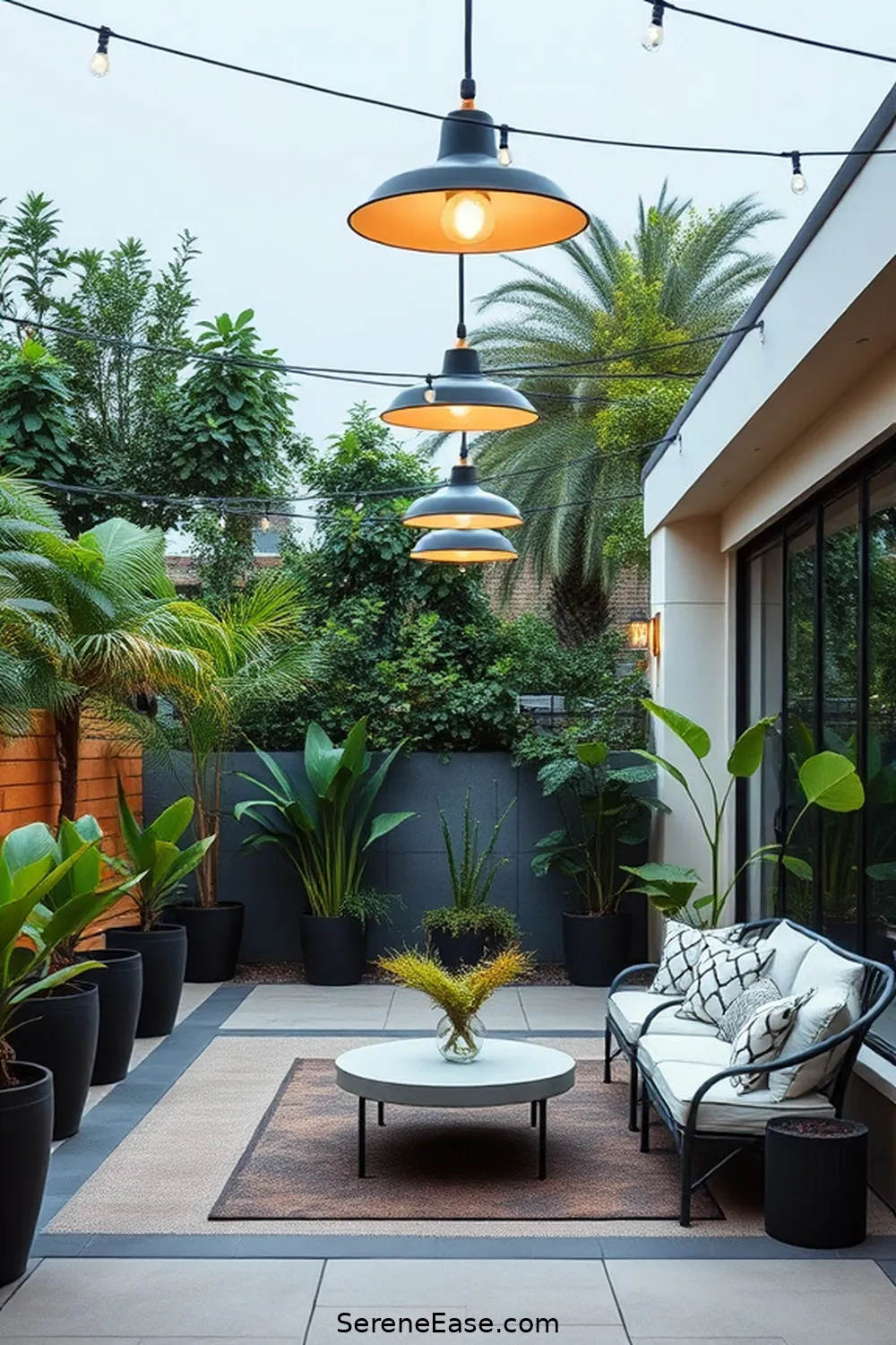 Master Black and White in Your Mid-Century Modern Outdoor Patio Style 4 Lighting Solutions to Enhance Your Space for Master Black and White in Your Mid-Century Modern Outdoor Patio Style