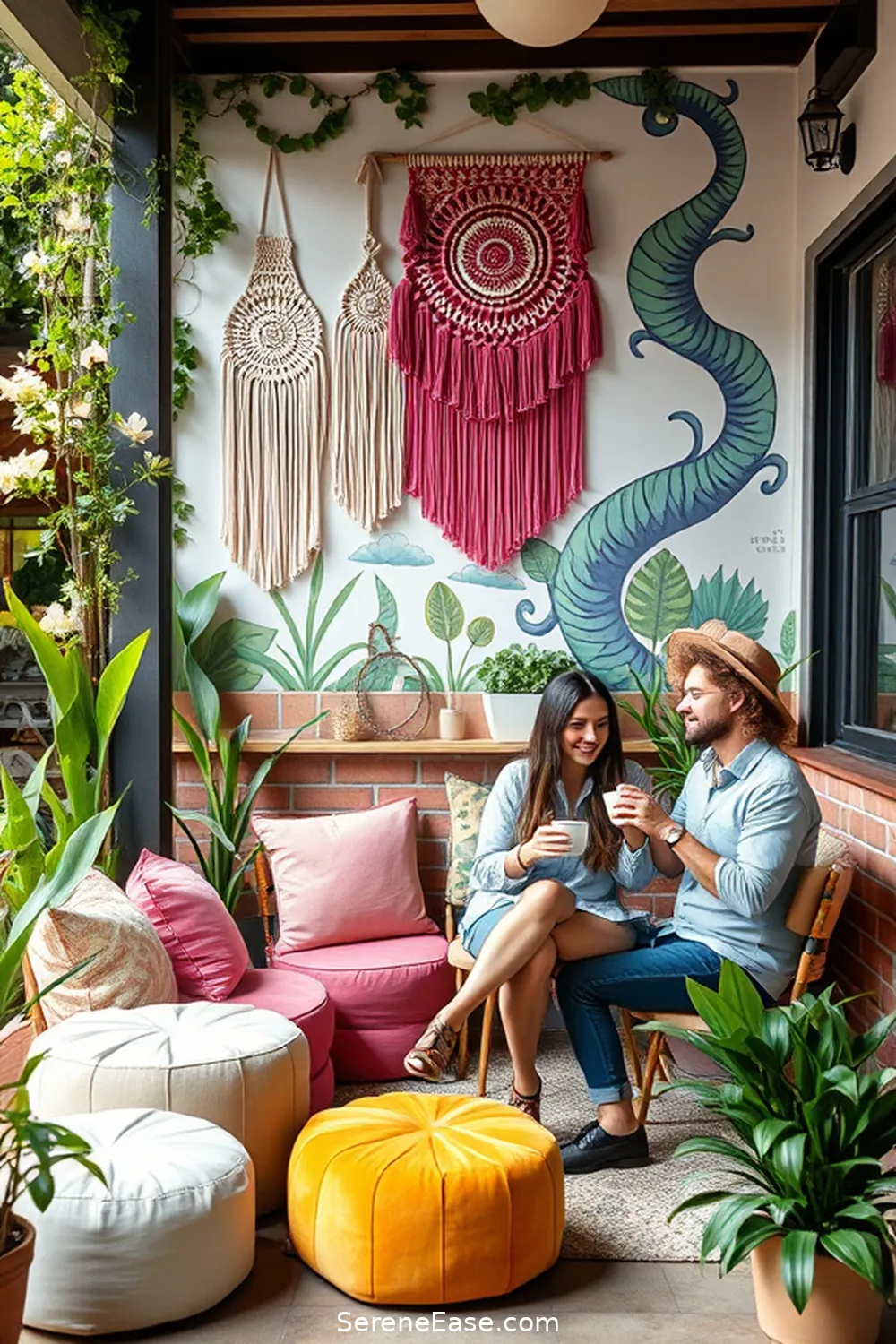 Mastering Bohemian Style: Pastels for Your Outdoor Patio 11 Embracing Artistic Decor for Mastering Bohemian Style: Pastels for Your Outdoor Patio