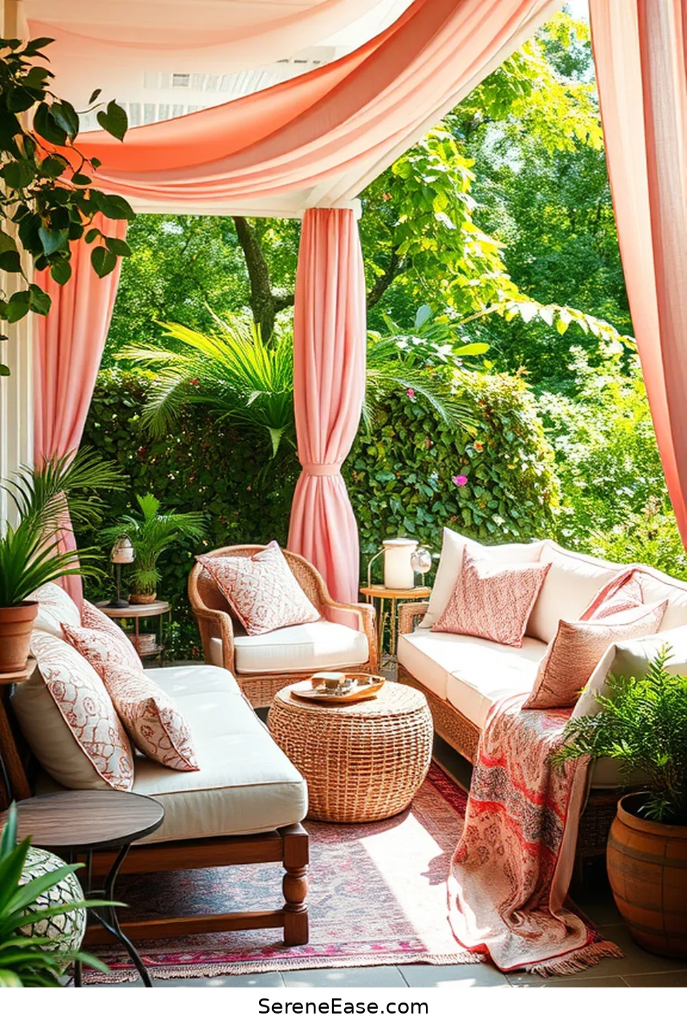Mastering Bohemian Style: Pastels for Your Outdoor Patio 5 Incorporating Pastel Textiles for Mastering Bohemian Style: Pastels for Your Outdoor Patio