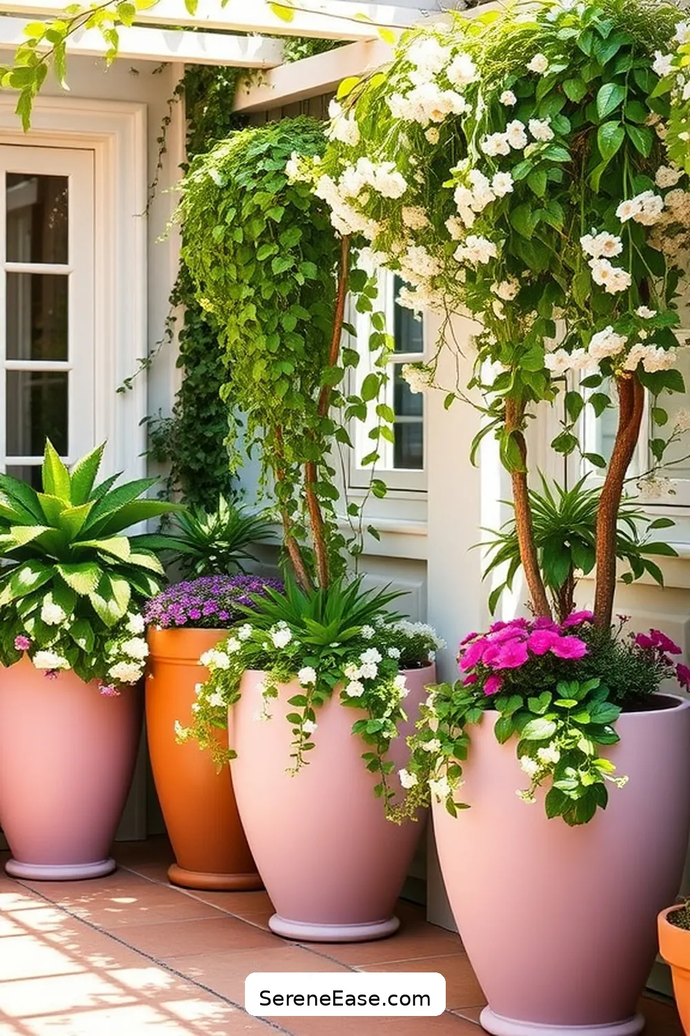 Mastering Bohemian Style: Pastels for Your Outdoor Patio 10 Using Pastel Planters and Greenery for Mastering Bohemian Style: Pastels for Your Outdoor Patio