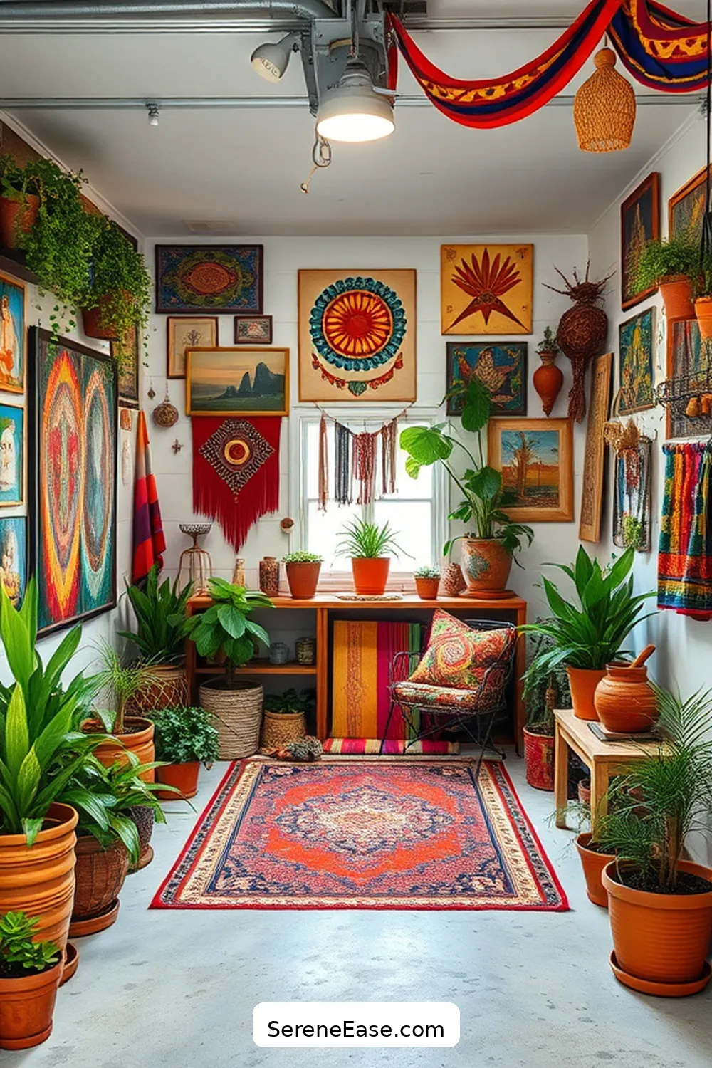Revamp Your Garage for Bold and Bright Bohemian Style 8 Hang Art and Decor With Personality for Revamp Your Garage for Bold and Bright Bohemian Style