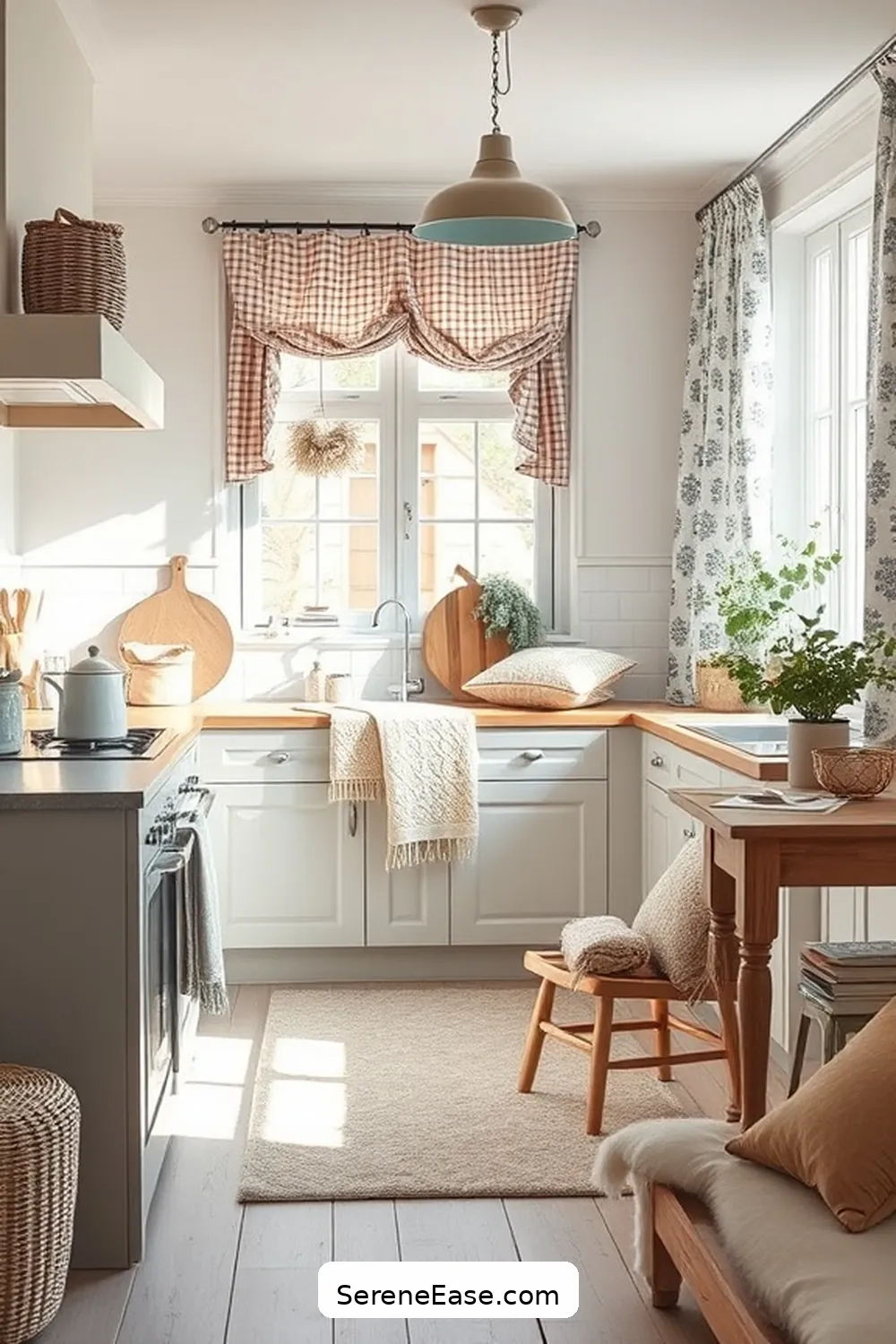 Step-By-Step Guide to Creating a Scandinavian-Style Kitchen With Pastels 9 Incorporating Textiles and Soft Furnishings for Step-By-Step Guide to Creating a Scandinavian-Style Kitchen With Pastels