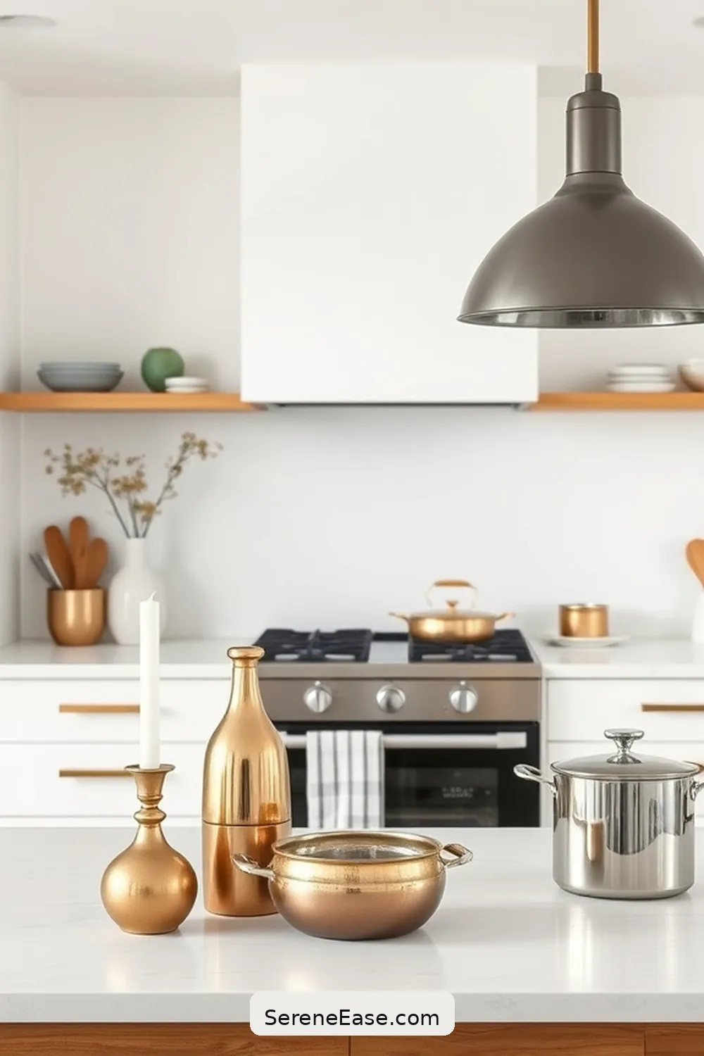 Adding Metallic Accents in Decorative Accessories for Step-by-Step Guide for Metallic Accents in Scandinavian Kitchen Style