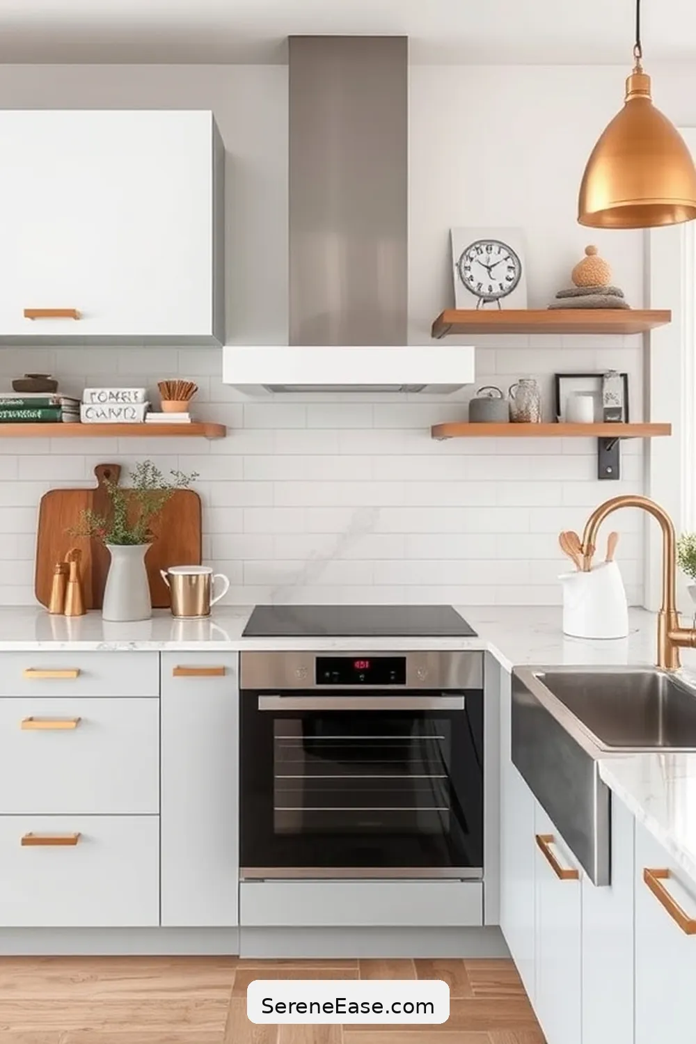 Mixing Different Metallic Tones for Step-by-Step Guide for Metallic Accents in Scandinavian Kitchen Style