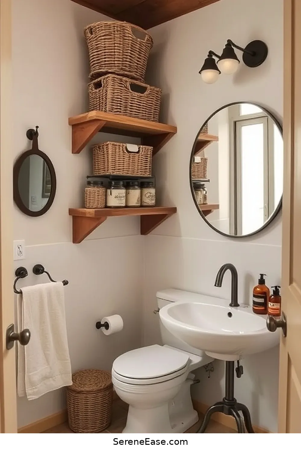 Step-by-Step Guide for Neutral Tones in Rustic Style Bathrooms 10 Incorporating Storage Solutions for Step-by-Step Guide for Neutral Tones in Rustic Style Bathrooms