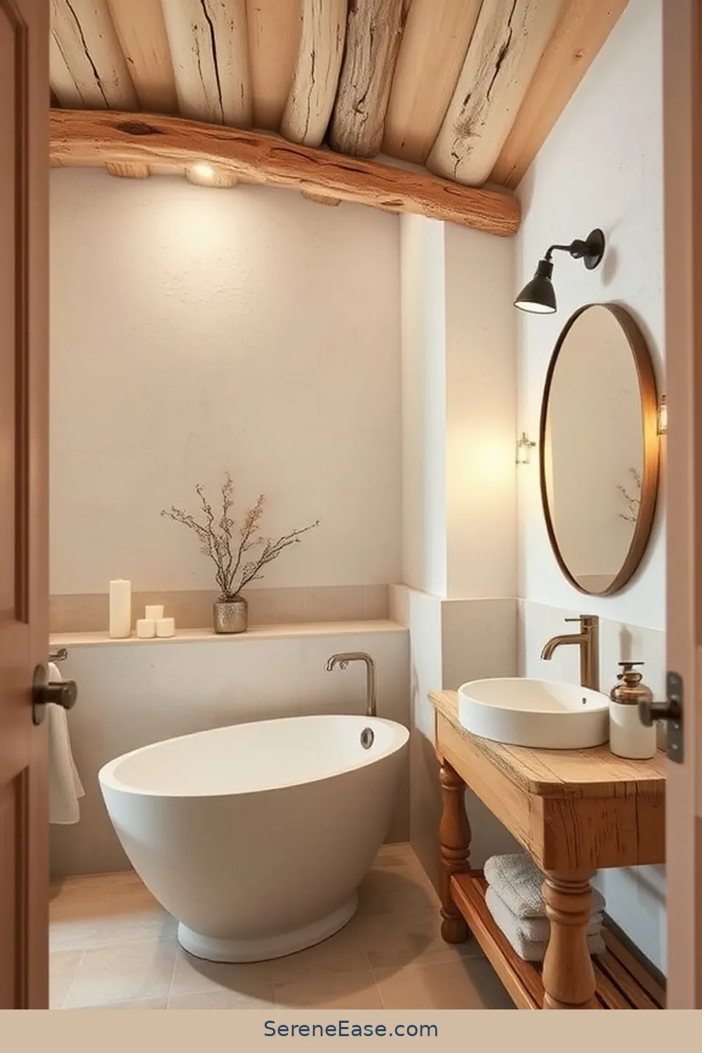 Step-by-Step Guide for Neutral Tones in Rustic Style Bathrooms 4 Selecting Paint for Walls and Ceilings for Step-by-Step Guide for Neutral Tones in Rustic Style Bathrooms