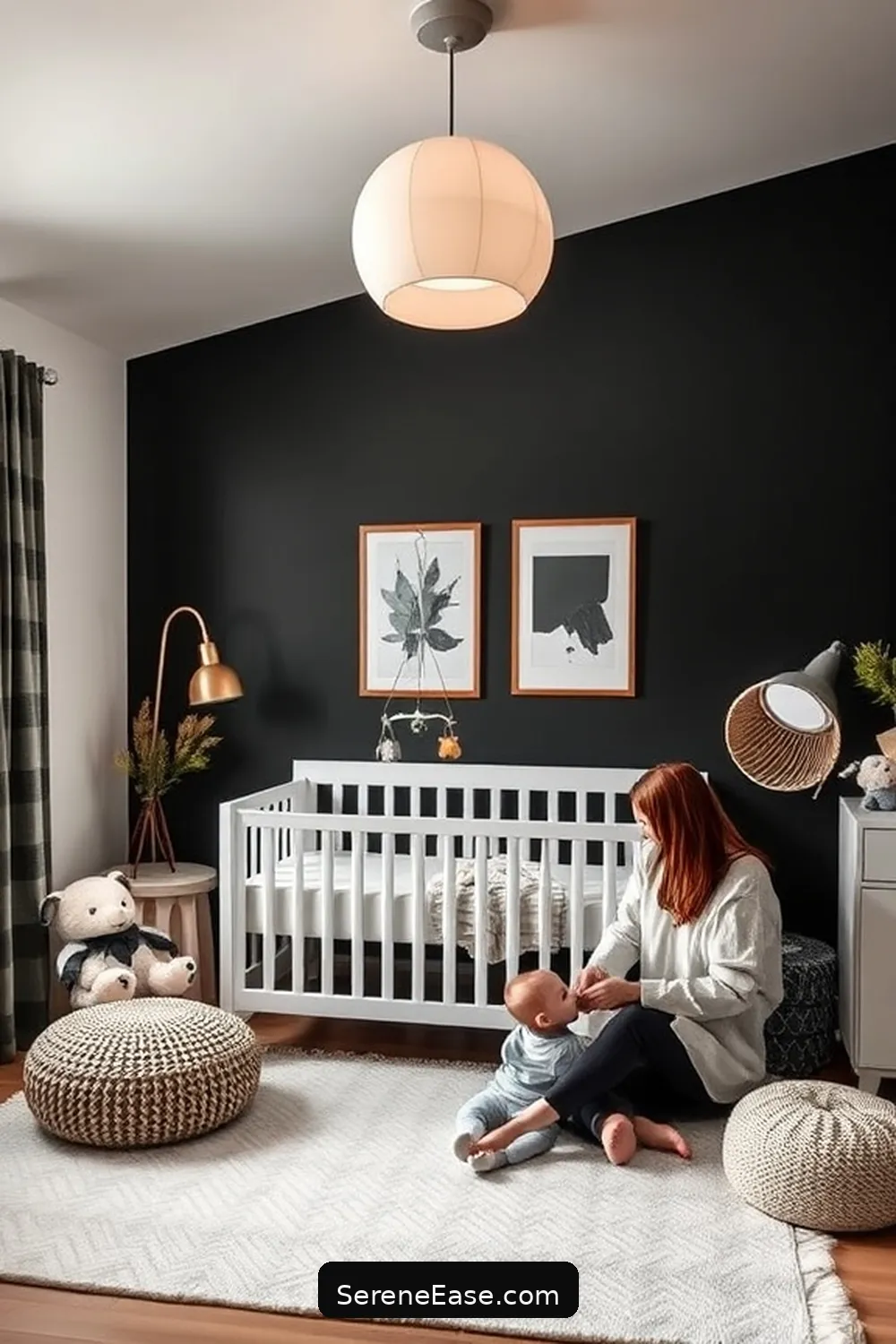 Step-by-Step to Achieve a Black and White Mid Century Modern Nursery Style 9 Lighting Options for a Cozy Atmosphere for Step-by-Step to Achieve a Black and White Mid Century Modern Nursery Style