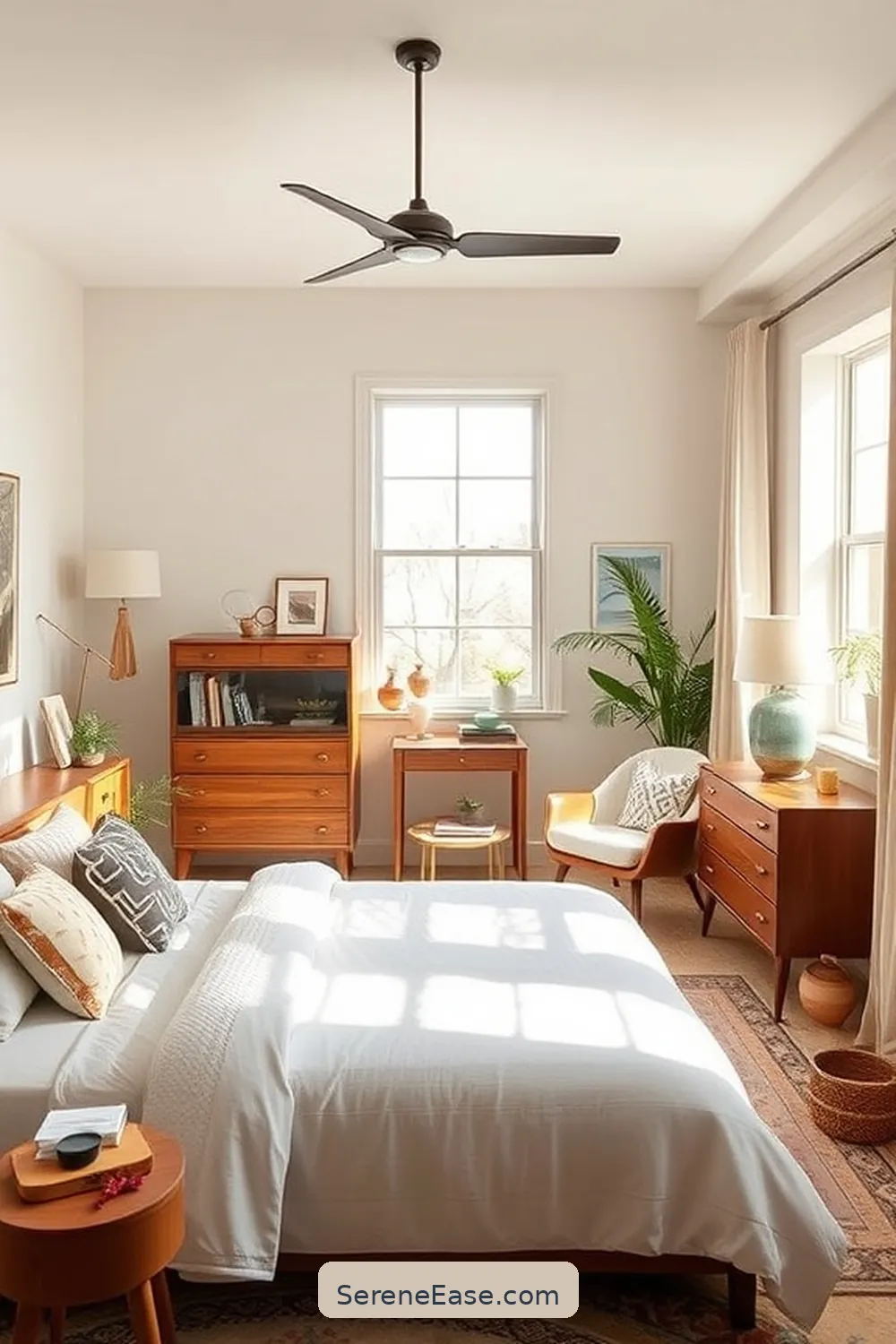Style Your Bedroom in Neutral Tones With Mid-Century Modern Flair 10 Mixing Vintage and Contemporary Pieces for Style Your Bedroom in Neutral Tones With Mid-Century Modern Flair
