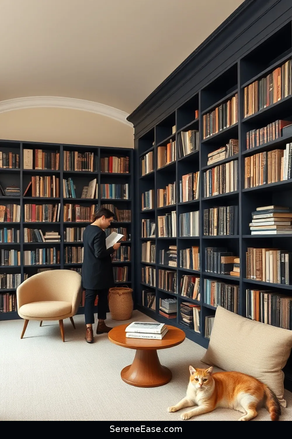 Tips and Tricks for Designing a Monochromatic Library With Coastal Style 3 Choosing Your Monochromatic Color Palette for Tips and Tricks for Designing a Monochromatic Library With Coastal Style