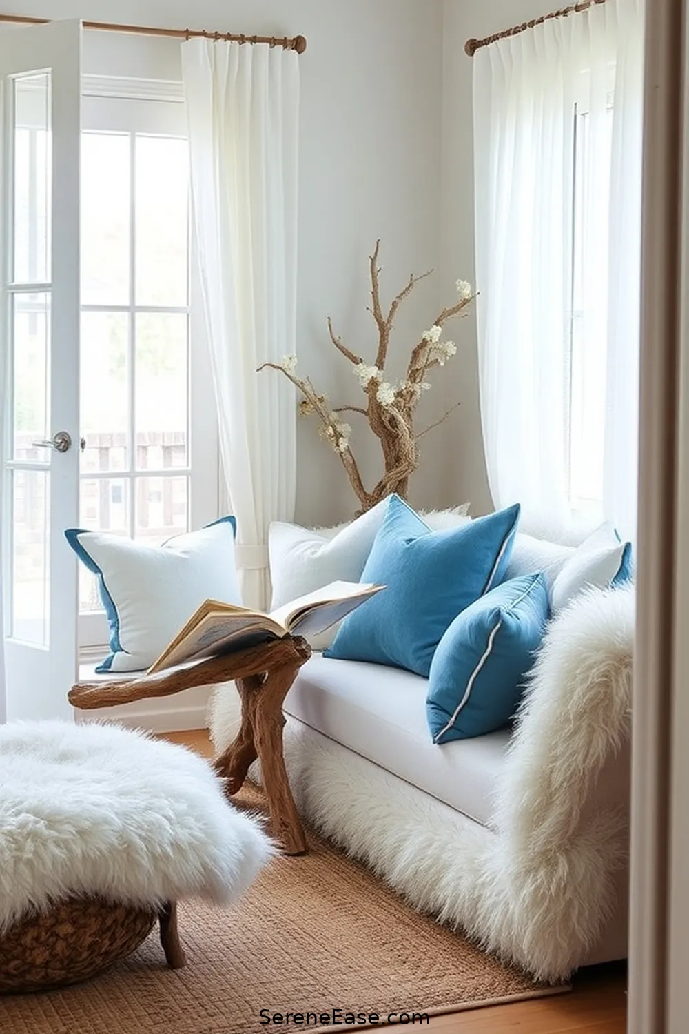 Tips and Tricks for Designing a Monochromatic Library With Coastal Style 12 Creating Cozy Reading Nooks for Tips and Tricks for Designing a Monochromatic Library With Coastal Style