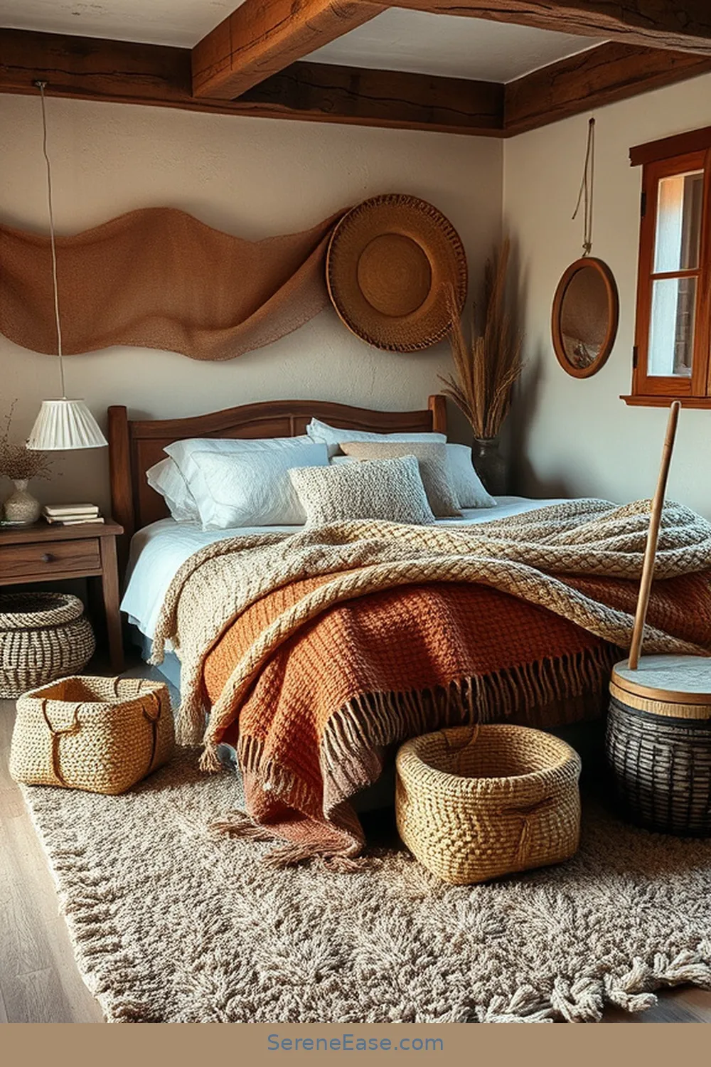 Tips for Blending Earth Tones With Rustic Bedroom Style 5 Layering Textures for Tips for Blending Earth Tones With Rustic Bedroom Style