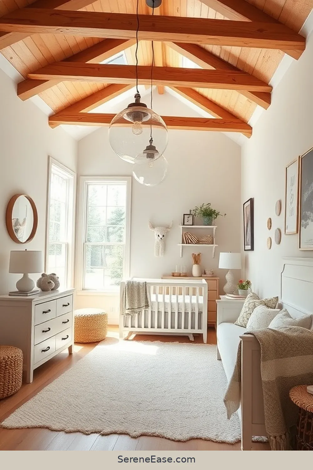 Tips for Designing a Bold and Bright Nursery in Modern Farmhouse Style 12 Focus on Lighting Choices for Tips for Designing a Bold and Bright Nursery in Modern Farmhouse Style