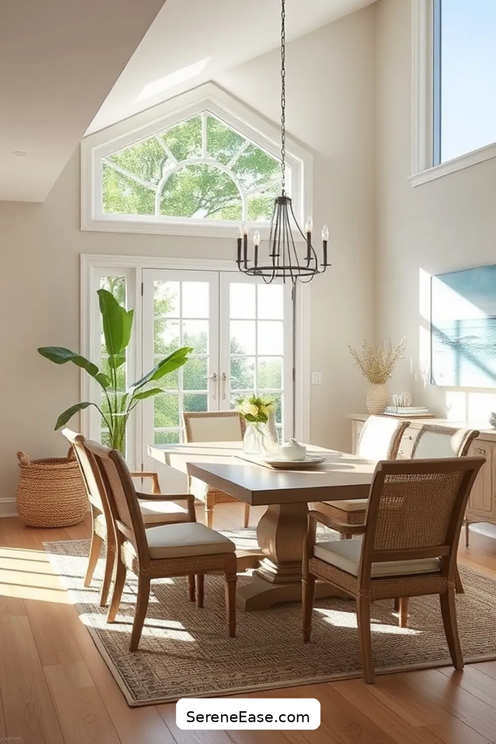 Transform Your Dining Room: Coastal Style Meets Neutral Tones 9 Bringing the Outdoors In for Transform Your Dining Room: Coastal Style Meets Neutral Tones