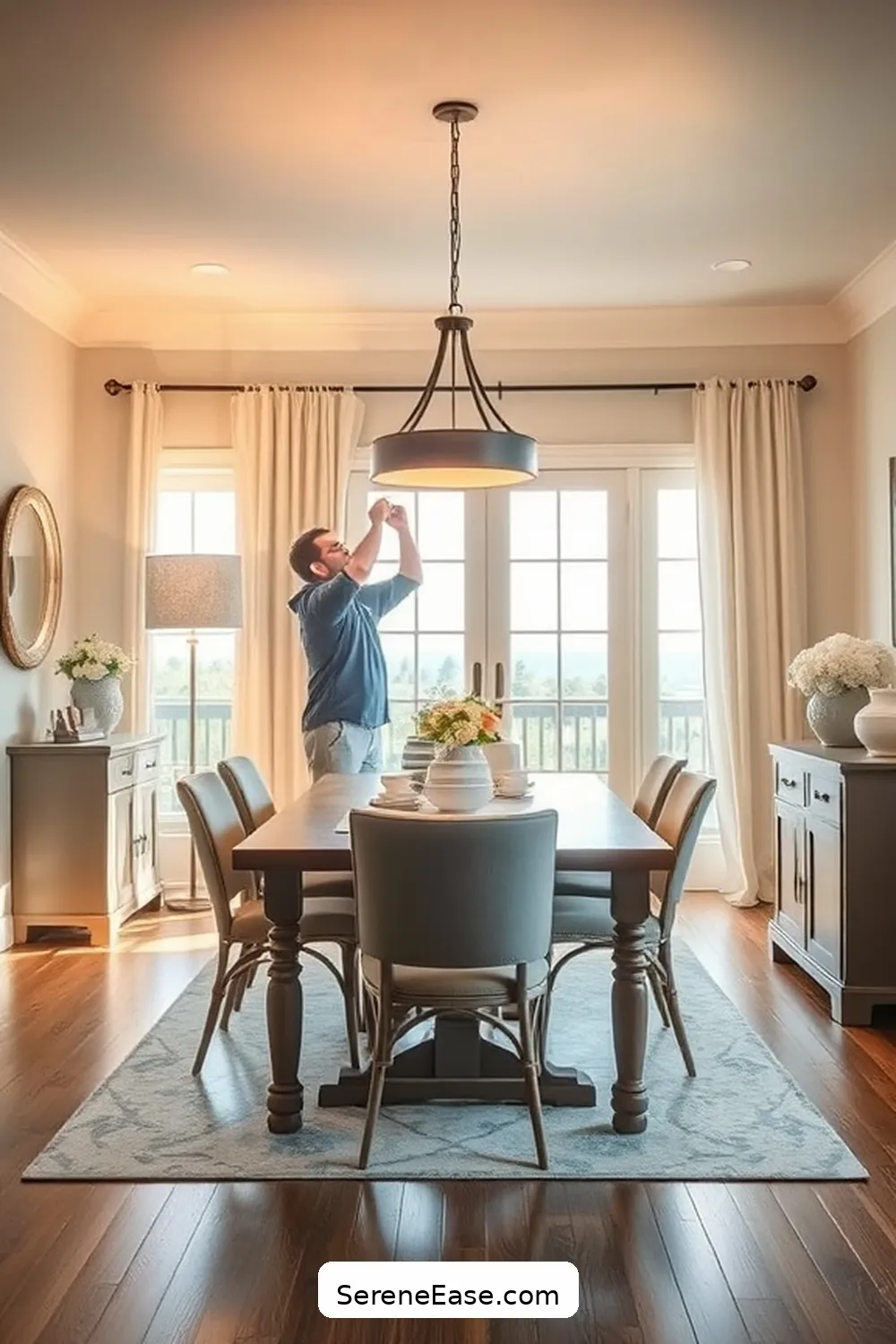 Transform Your Dining Room: Coastal Style Meets Neutral Tones 8 Enhancing the Space With Lighting for Transform Your Dining Room: Coastal Style Meets Neutral Tones