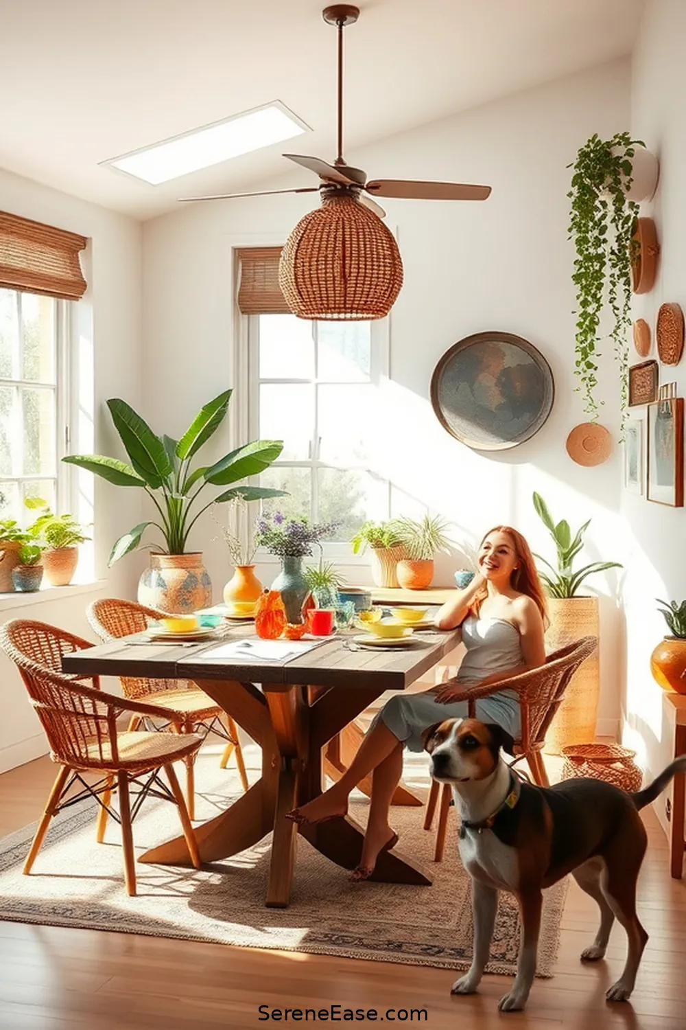 Transform Your Dining Room With Easy Bohemian Style and Earth Tones 12 Personalizing With Art and Accessories for Transform Your Dining Room With Easy Bohemian Style and Earth Tones
