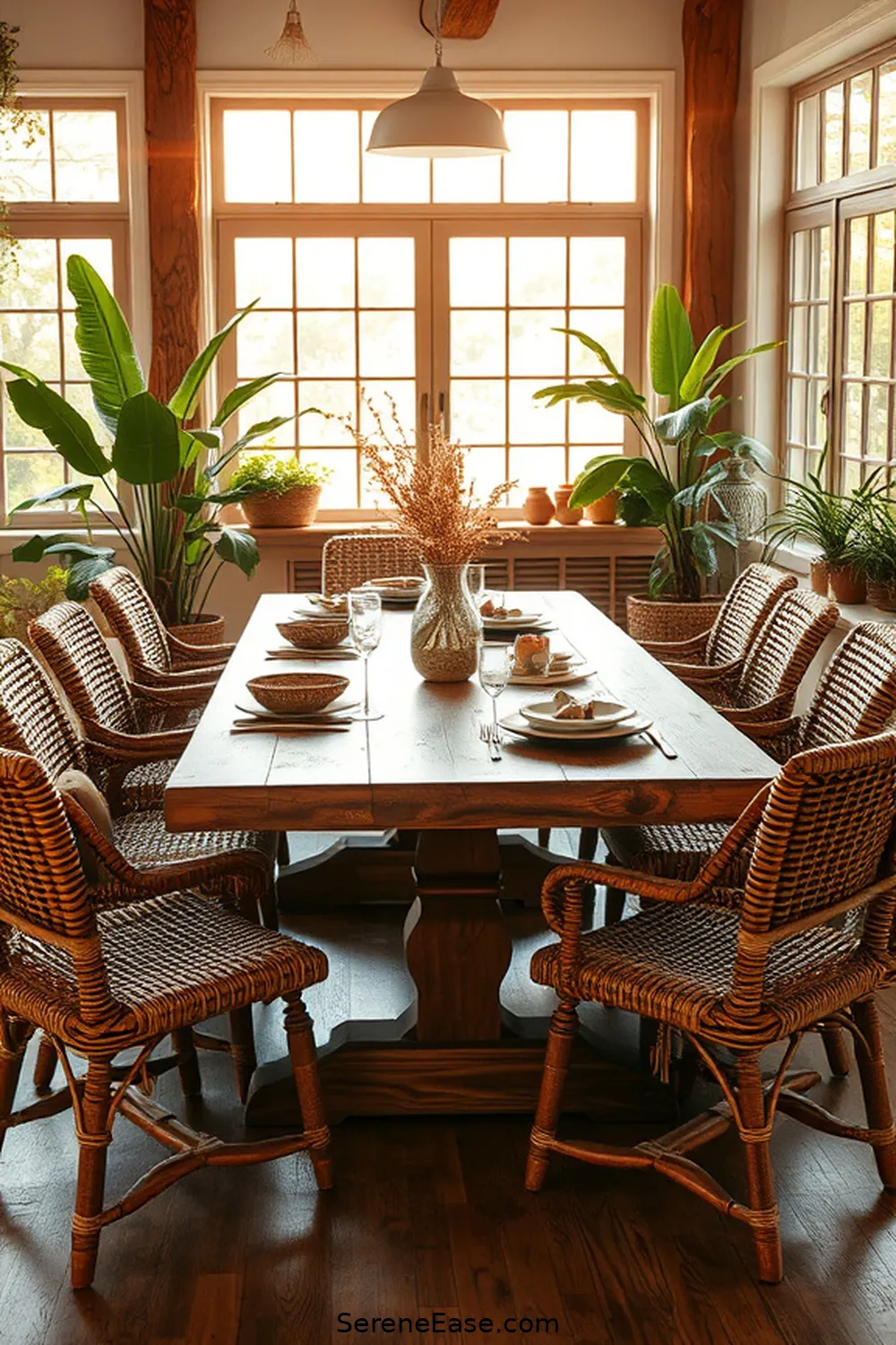 Transform Your Dining Room With Easy Bohemian Style and Earth Tones 6 Selecting the Perfect Dining Table for Transform Your Dining Room With Easy Bohemian Style and Earth Tones