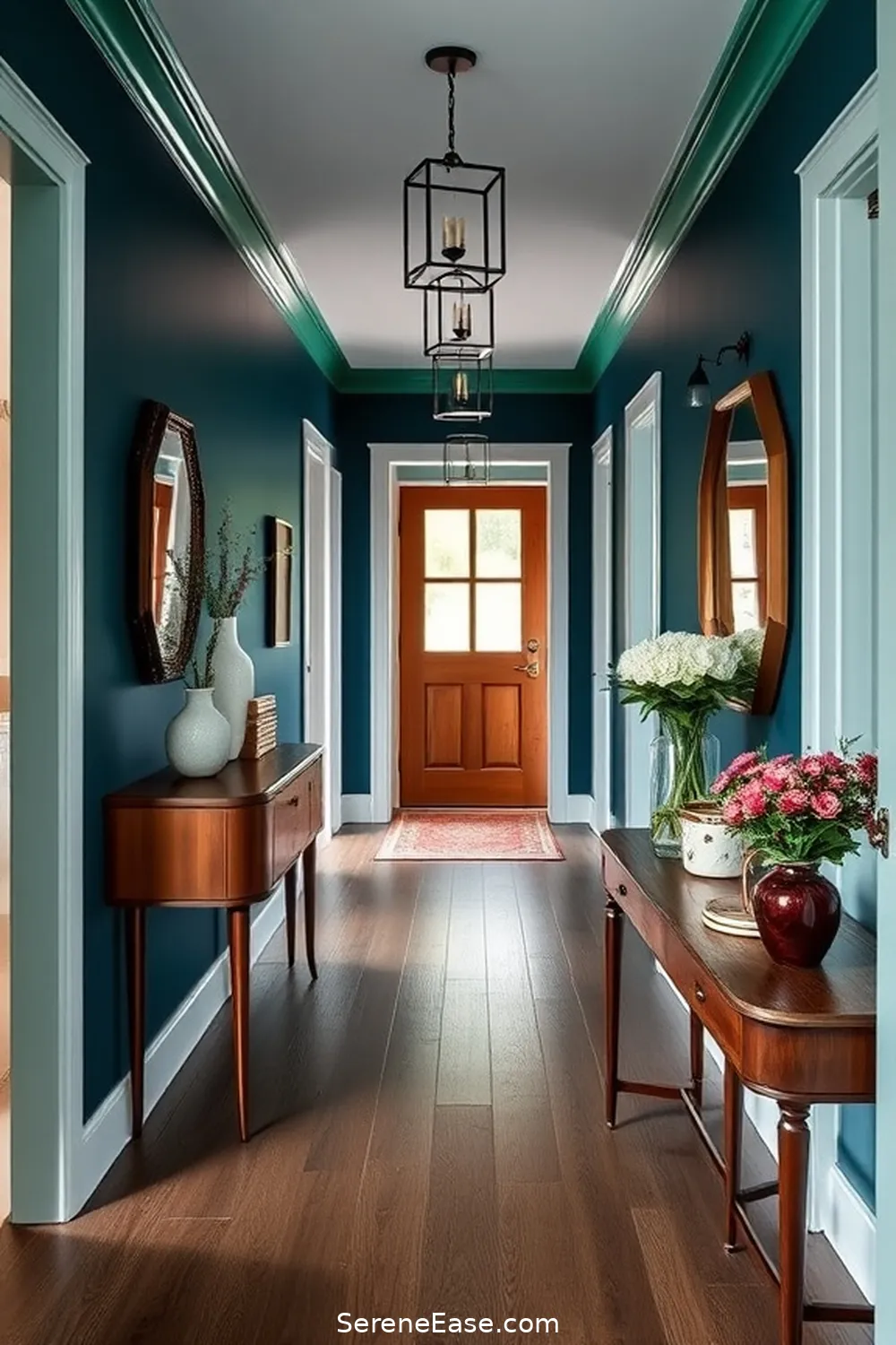 Transform Your Hallway With Jewel Tones in Modern Farmhouse Style 11 Creating a Cohesive Look With Jewel Tones for Transform Your Hallway With Jewel Tones in Modern Farmhouse Style