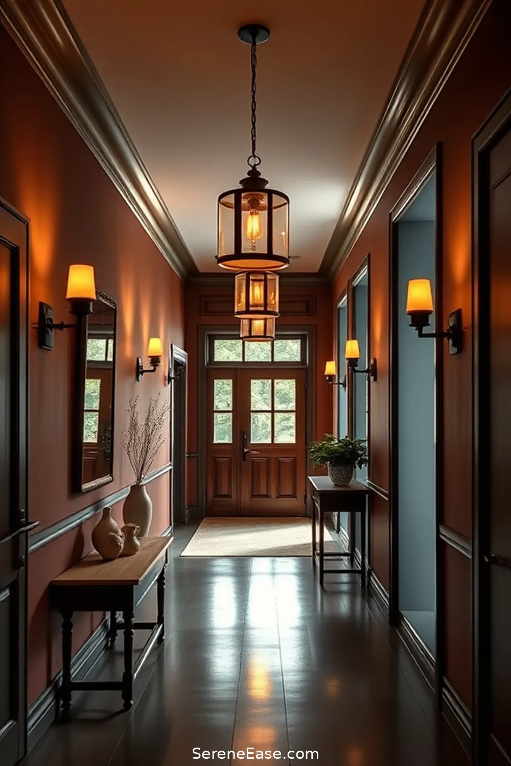 Transform Your Hallway With Jewel Tones in Modern Farmhouse Style 9 Lighting Choices to Enhance Jewel Tones for Transform Your Hallway With Jewel Tones in Modern Farmhouse Style
