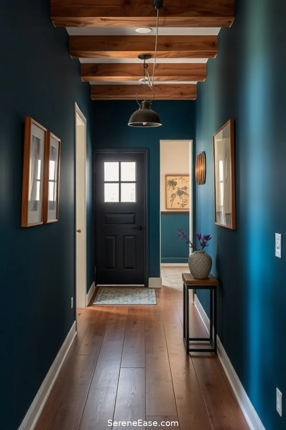 Transform Your Hallway With Jewel Tones in Modern Farmhouse Style 5 Painting Your Hallway: Bold vs. Subtle Applications for Transform Your Hallway With Jewel Tones in Modern Farmhouse Style