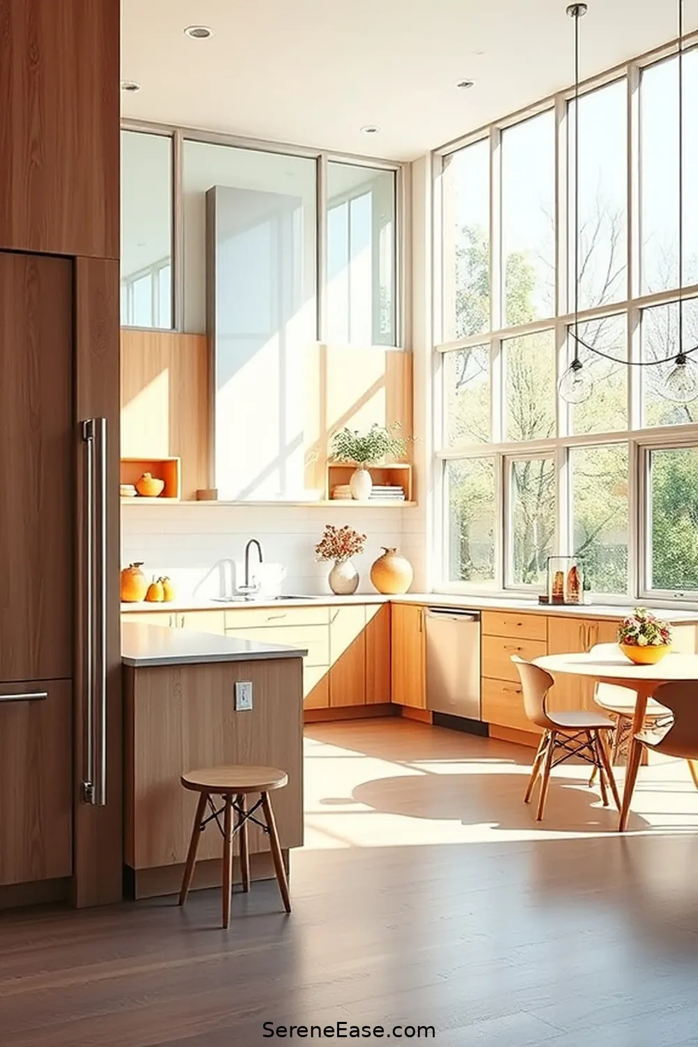 Transform Your Kitchen: Embracing Mid-Century Modern Brightness and Bold Style 9 Emphasizing Natural Light and Open Spaces for Transform Your Kitchen: Embracing Mid-Century Modern Brightness and Bold Style