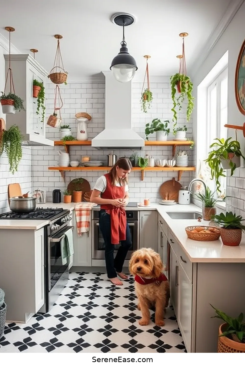 Transform Your Kitchen Into a Black and White Bohemian Style 2 Embrace the Black and White Palette for Transform Your Kitchen Into a Black and White Bohemian Style