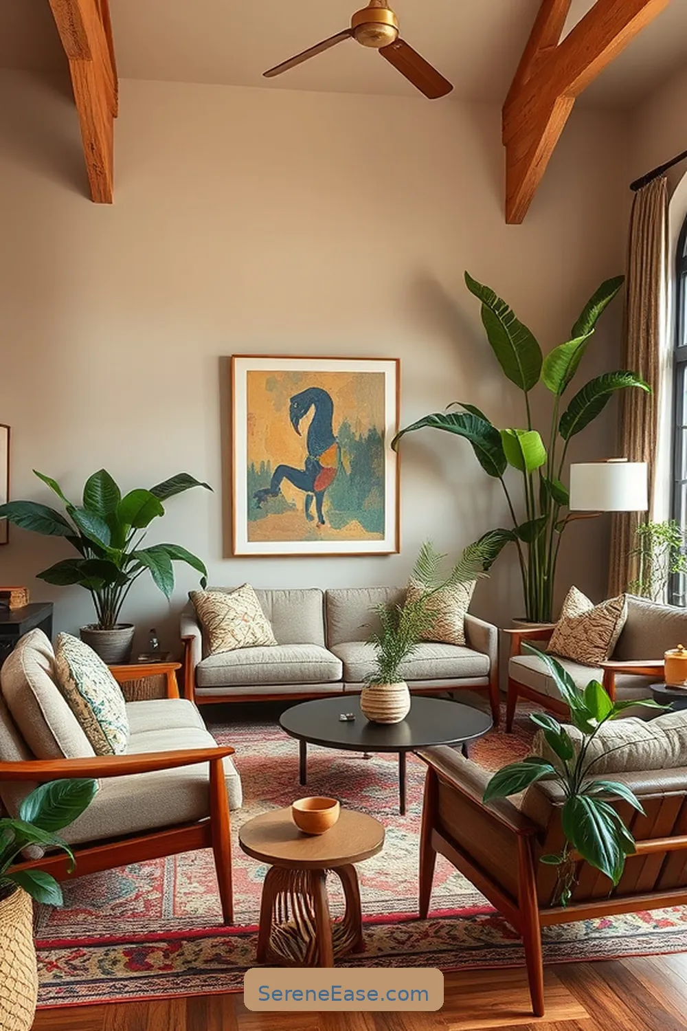 Transform Your Living Room With Earth Tones and Mid-Century Modern Style 11 Art and Decor: Adding Personal Touches for Transform Your Living Room With Earth Tones and Mid-Century Modern Style
