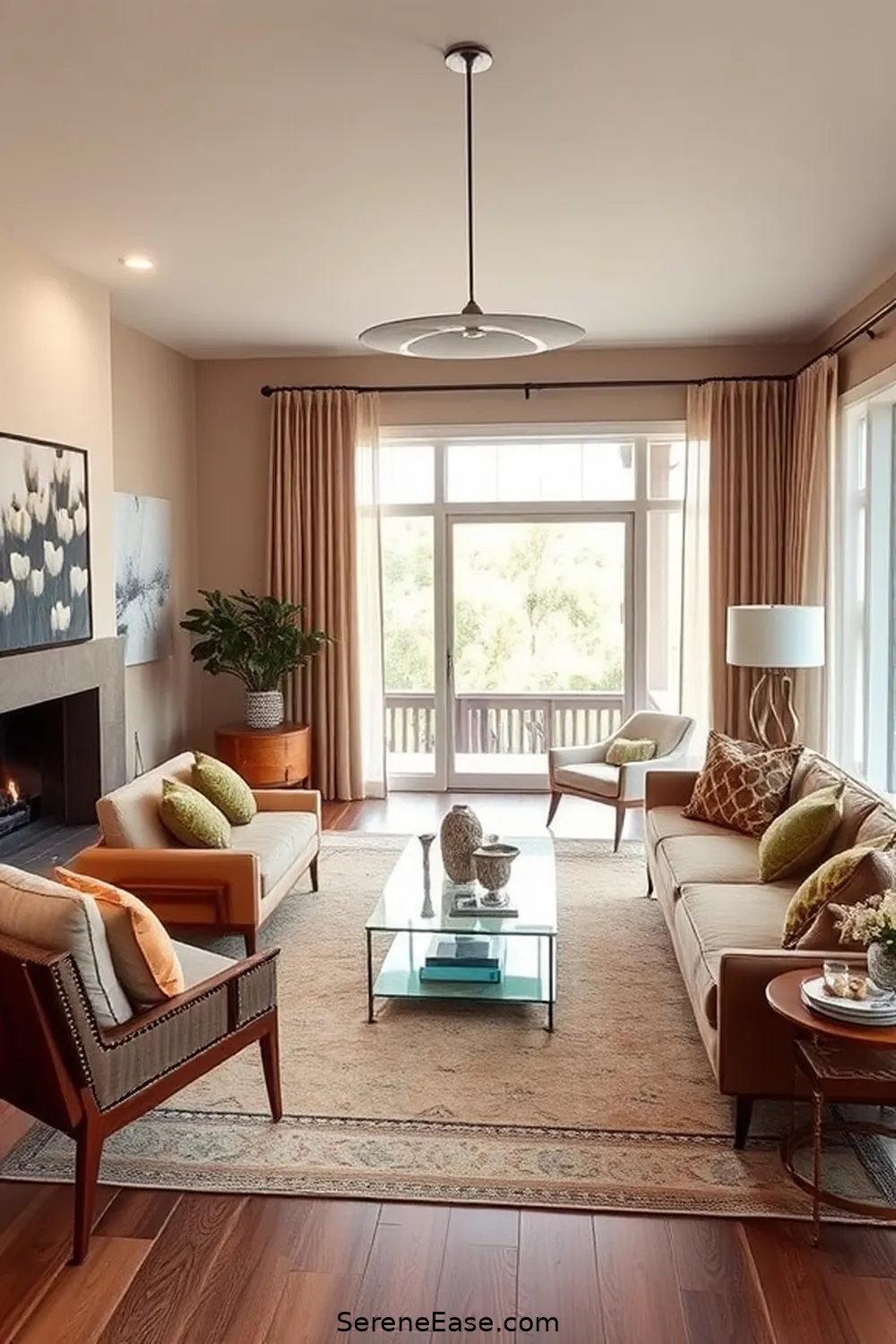 Transform Your Living Room With Earth Tones and Mid-Century Modern Style 13 Balancing Functionality and Aesthetics for Transform Your Living Room With Earth Tones and Mid-Century Modern Style