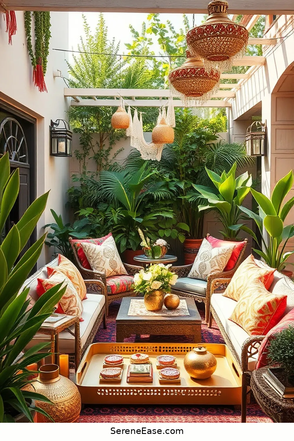 Transform Your Outdoor Patio With Metallic Accents in Bohemian Style 11 Accessorize With Metallic Decor Items for Transform Your Outdoor Patio With Metallic Accents in Bohemian Style