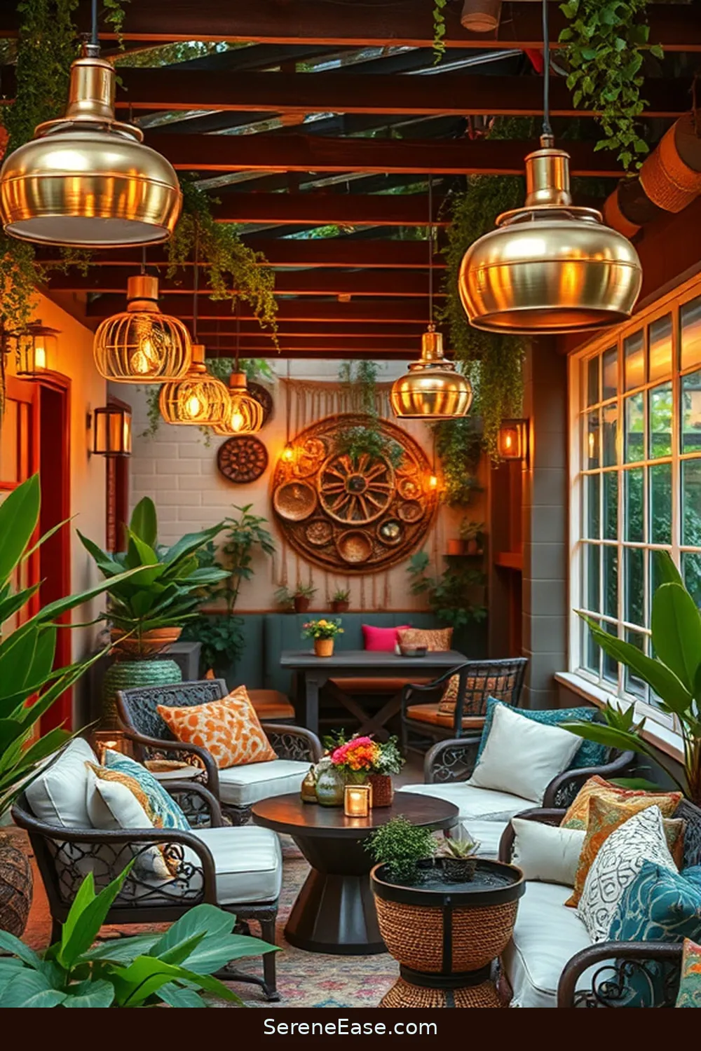 Transform Your Outdoor Patio With Metallic Accents in Bohemian Style 3 Choose Statement Lighting With Metallic Finishes for Transform Your Outdoor Patio With Metallic Accents in Bohemian Style