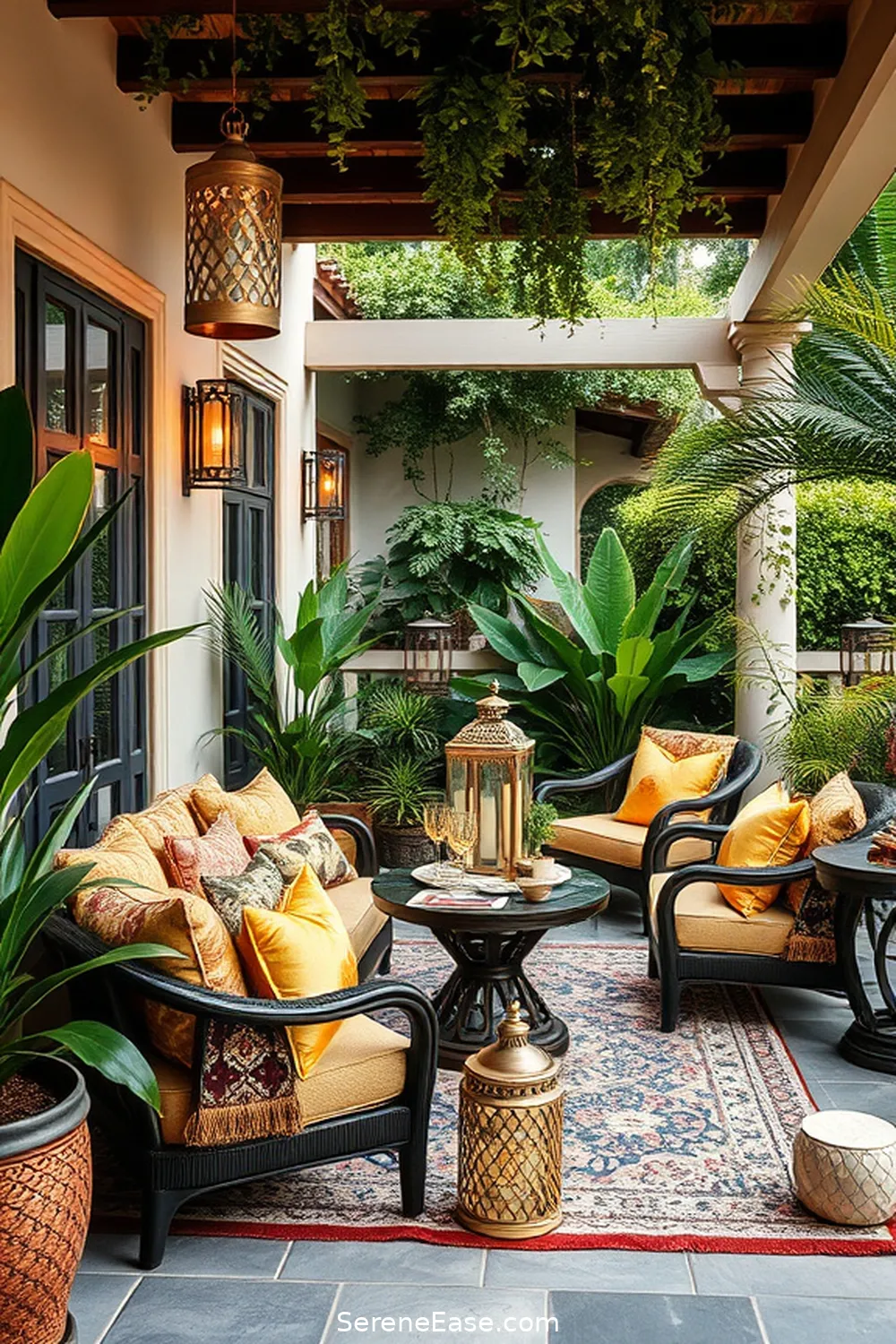 Transform Your Outdoor Patio With Metallic Accents in Bohemian Style 8 Highlight Features With Gold and Silver Accents for Transform Your Outdoor Patio With Metallic Accents in Bohemian Style