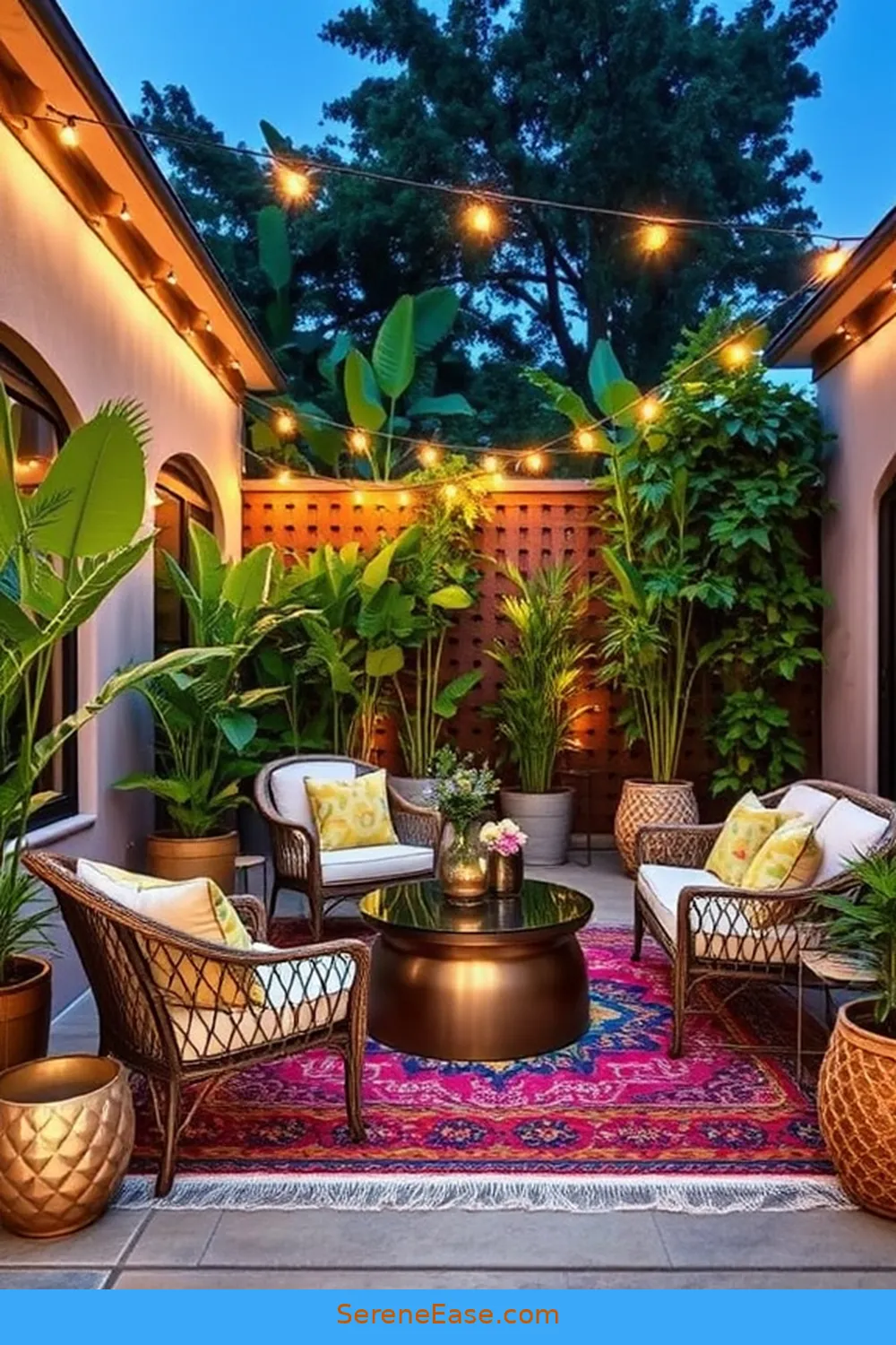 Transform Your Outdoor Patio With Metallic Accents in Bohemian Style 4 Incorporate Metallic Furniture for a Bold Look for Transform Your Outdoor Patio With Metallic Accents in Bohemian Style