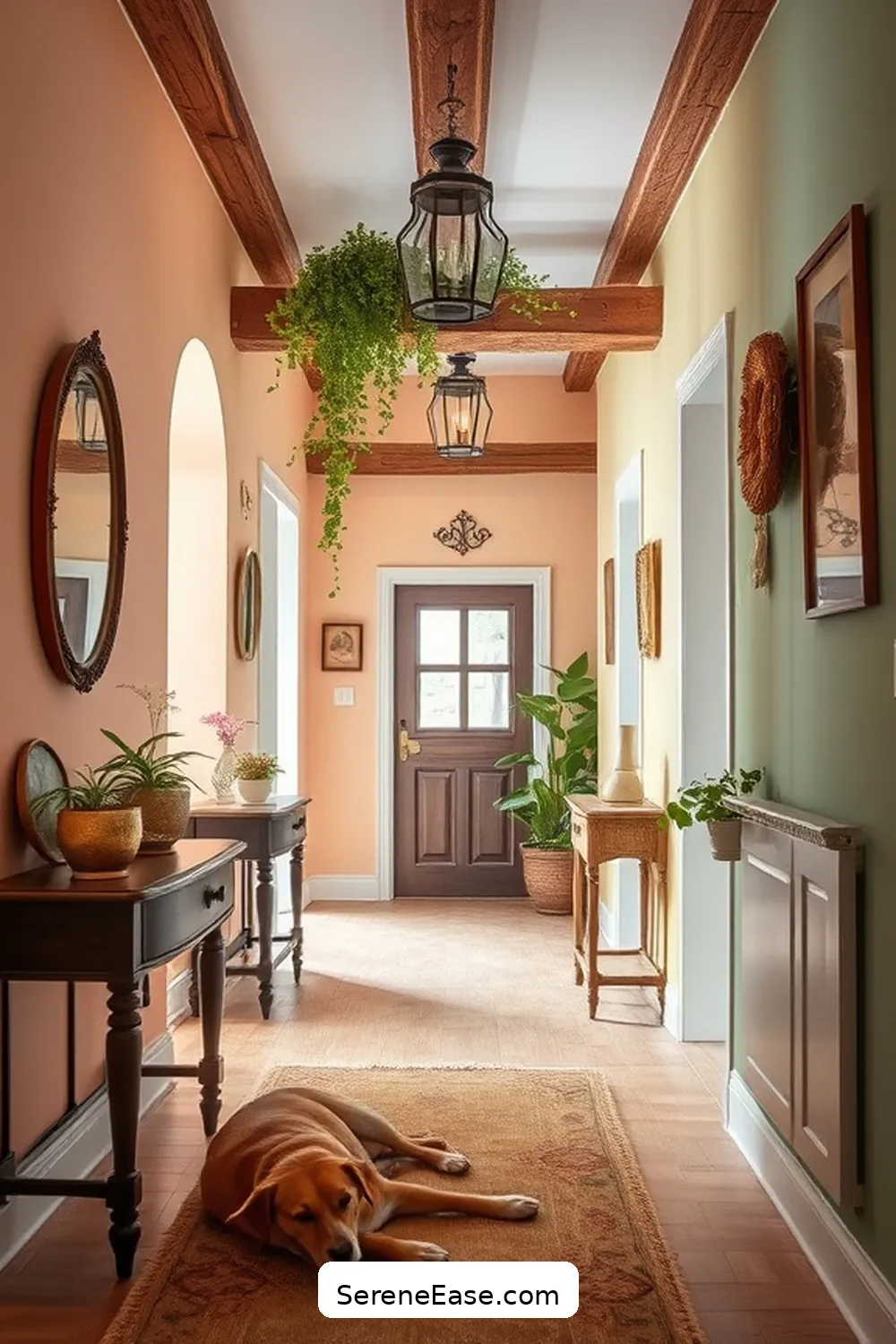 Transforming Your Hallway: Blending Pastels With Rustic Style 3 The Allure of Rustic Design Elements for Transforming Your Hallway: Blending Pastels With Rustic Style