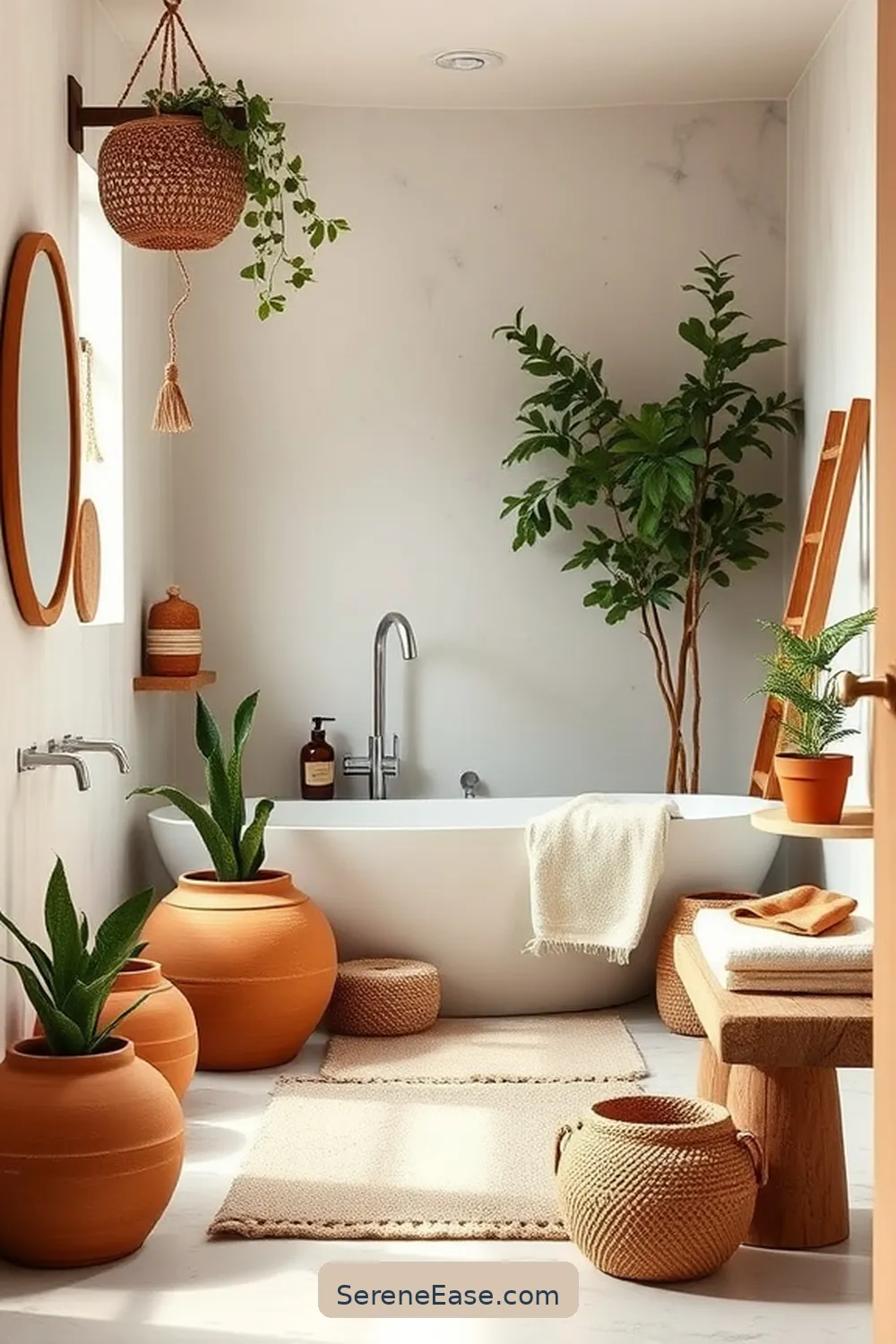 Using Earth Tones for a Minimalist Bathroom Style 10 Accessorizing With Earth Tones for Using Earth Tones for a Minimalist Bathroom Style