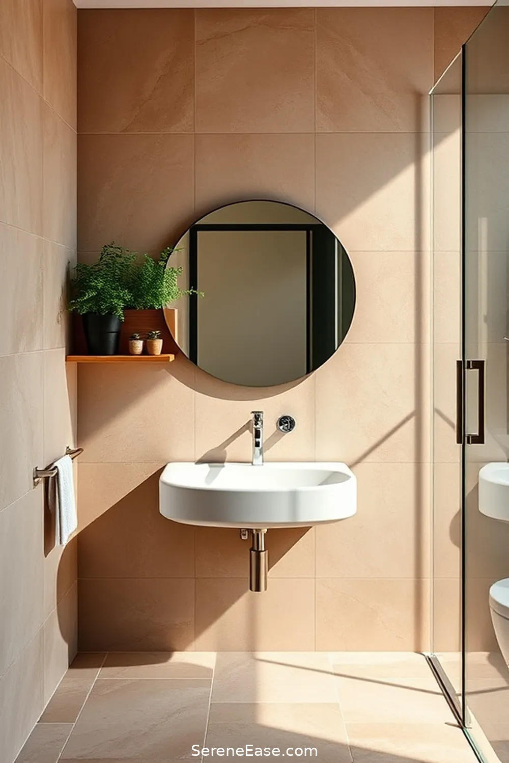 Using Earth Tones for a Minimalist Bathroom Style 7 Creating a Focal Point With Earth Tones for Using Earth Tones for a Minimalist Bathroom Style
