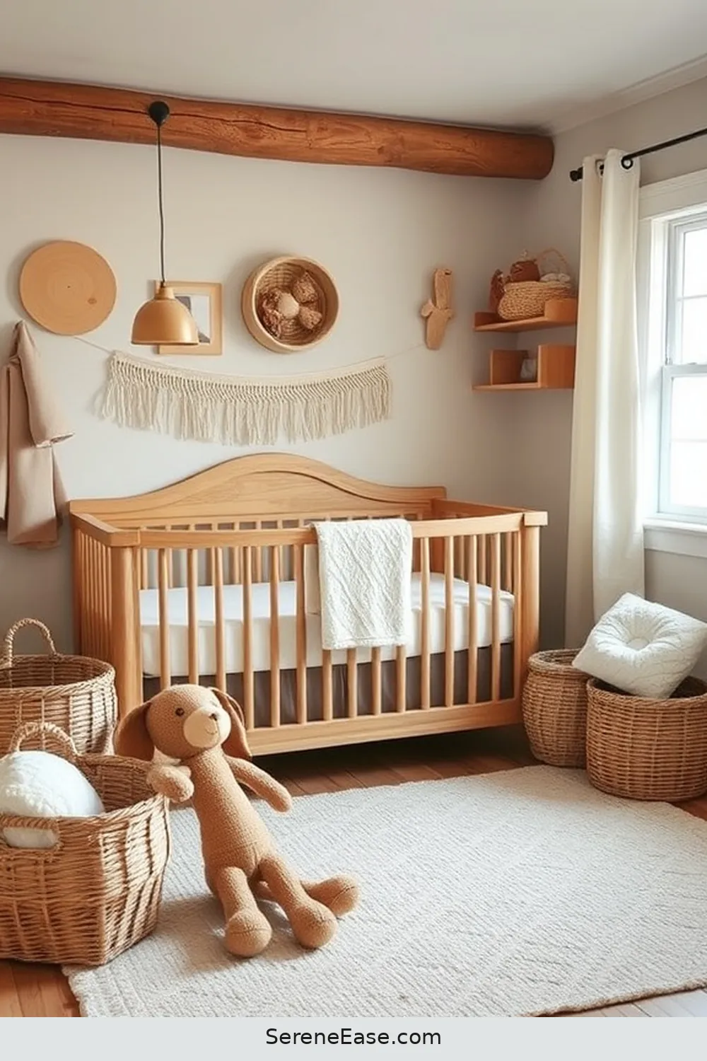 Accessorizing With Rustic Elements for Using Neutral Tones in a Rustic Nursery Style
