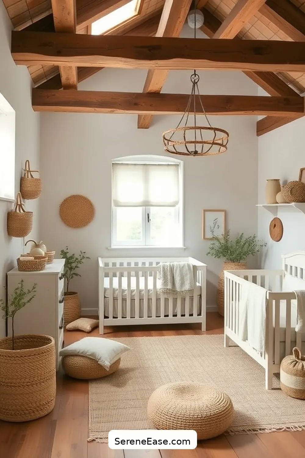Incorporating Natural Materials for Using Neutral Tones in a Rustic Nursery Style