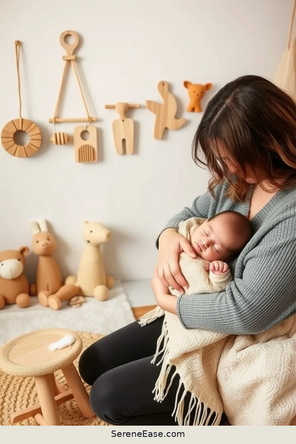 Incorporating Personal Touches for Using Neutral Tones in a Rustic Nursery Style