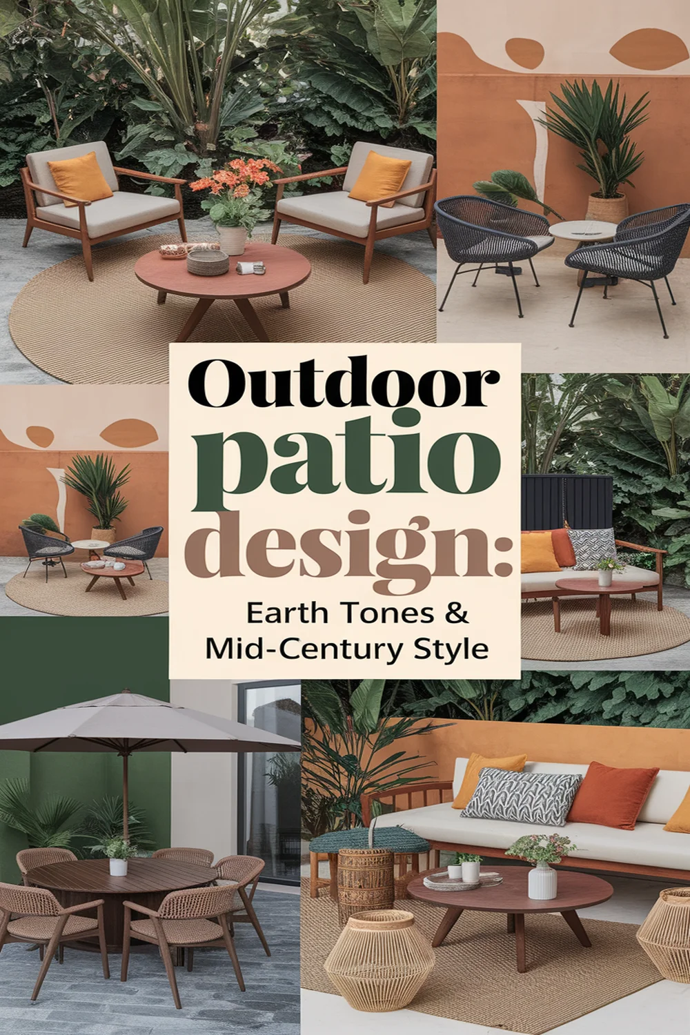 Image for: Designing an Outdoor Patio in Earth Tones and Mid-Century Modern Style